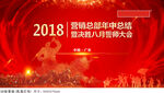决胜八月 誓师大会背景板
