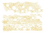 橙子手绘 果园插画