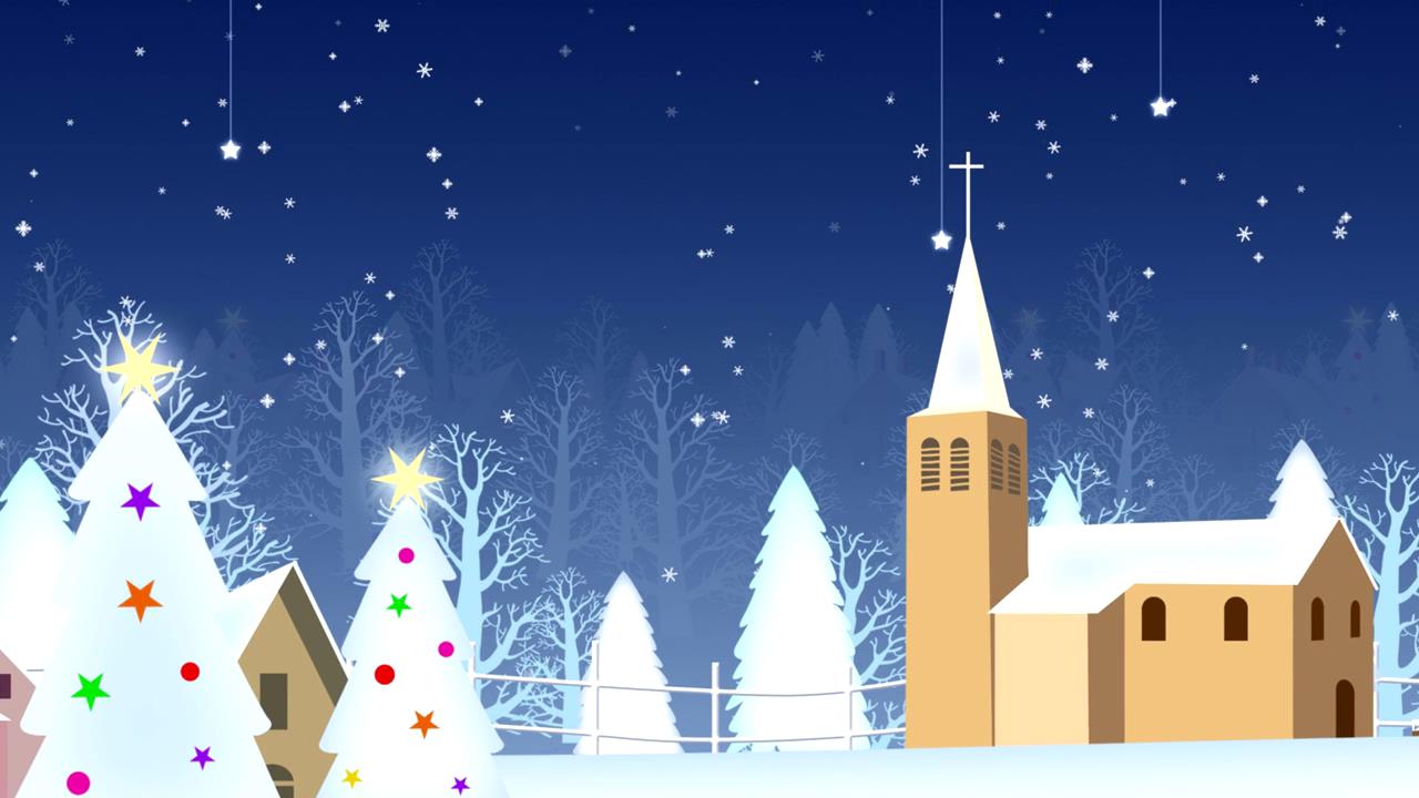 炫美动感卡通圣诞节动态视频