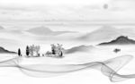 客厅新山水灰色画 tif分层