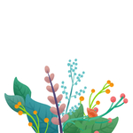鲜花植物绿色元素