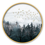 圆形装饰画 中式风格