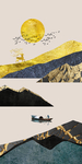 晶瓷画山水玄关画