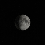 星空中的月球