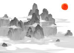 巍峨 晨山