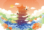国潮插画