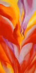 抽象花卉油画