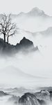 高清中国风山水画分层画
