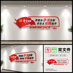 学习强国党建文化墙