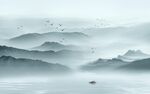 新中式山水画图片