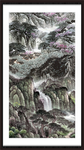 竖幅山水画