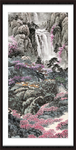 竖幅山水画