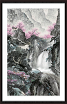 竖幅山水画