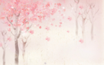 唯美樱花背景墙