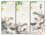 水墨荷花图