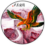大展宏图长城万里新中式装饰画