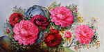 中国国花牡丹油画