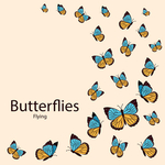 彩色蝴蝶花鸟昆虫图案素材矢量
