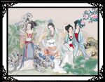 仕女图 屏风 古代仕女图 名
