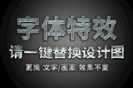 金属质感磨砂字体特效