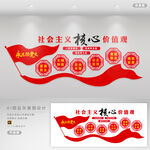 社会主义核心价值观文化墙