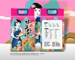 手绘大米包装