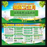 2021爱国卫生月活动宣传展板