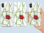 绿色上网昆虫网络手机壳图案设计