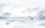 高档新山水背景墙 TIF分层