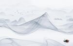 极简意境中式山水 tif分层