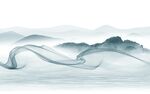 中式山水新背景墙 TIF分层
