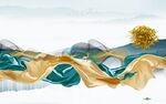 简约新山水中式画 tif分层