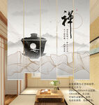 禅意门帘