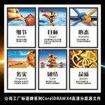 公司工厂企业文化文励志挂图壁画
