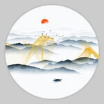 禅意山水画