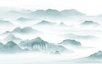 高清 简约背景山水 tif分层