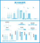嘉兴地标建筑剪影