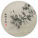 墨竹装饰画