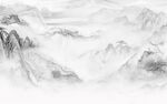 石纹 客厅山水新画 文件分层 