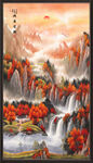 竖幅山水画