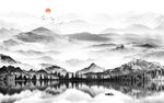 水墨山水画
