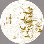 竹子线描