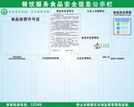 餐饮服务食品安全信息公示栏