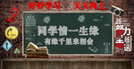 毕业青春黑板报背景墙