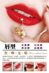 纹唇海报
