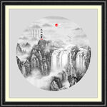 新中式山水画