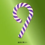 矢量数字9旋转彩带字体周年庆