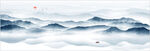 大幅山水画