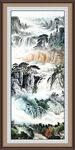 竖幅山水画