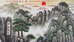 五岳独尊泰山背景墙